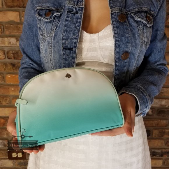 FIJI Green Kate Spade Medium Dome Cosmetic JAE New - Picture 4 of 6